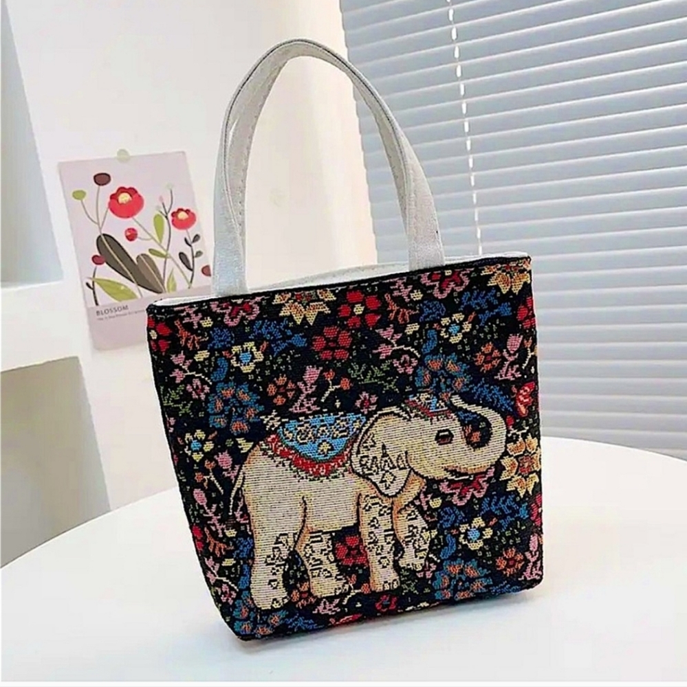 NWT Lucky Elephant Tote Still In Packaging Elephant
